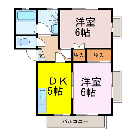 ハイツハピネスの物件間取画像